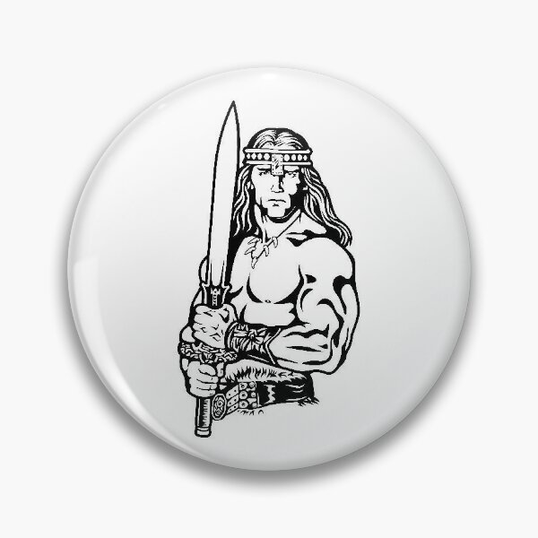 Item preview, Conan the Barbarian, drawing, character, movie, 80s, cinema, sword, warrior, battle, savage, muscles, biceps designed and sold by Jhonnyyy.