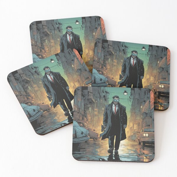 Item preview, Cyberpunk agent. Comic style designed and sold by FlyingAcehole.