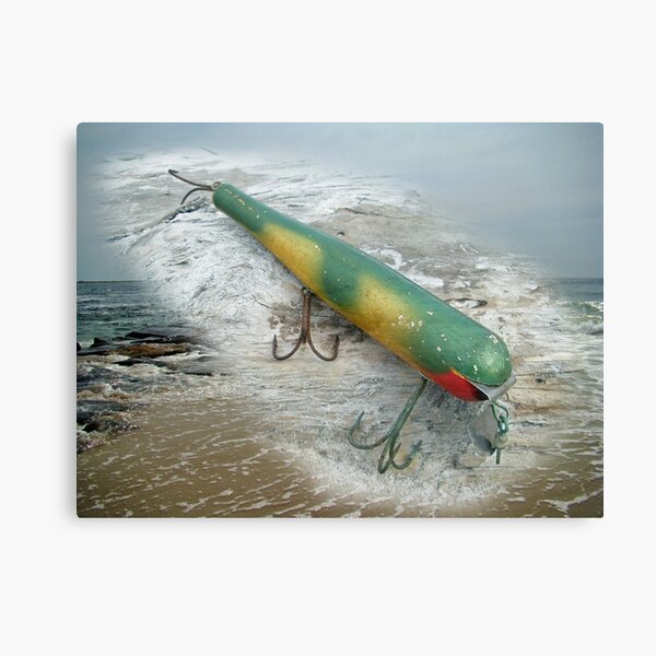 Cap'n Bill Swimmer Vintage Saltwater Fishing Lure Canvas Print for Sale by  MotherNature