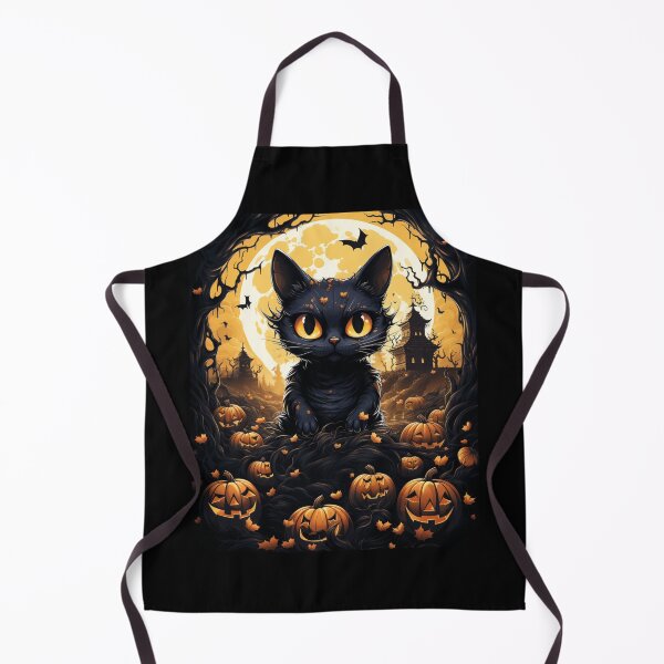 Item preview, Black cat with pumpkins designed and sold by HarriPaloma.