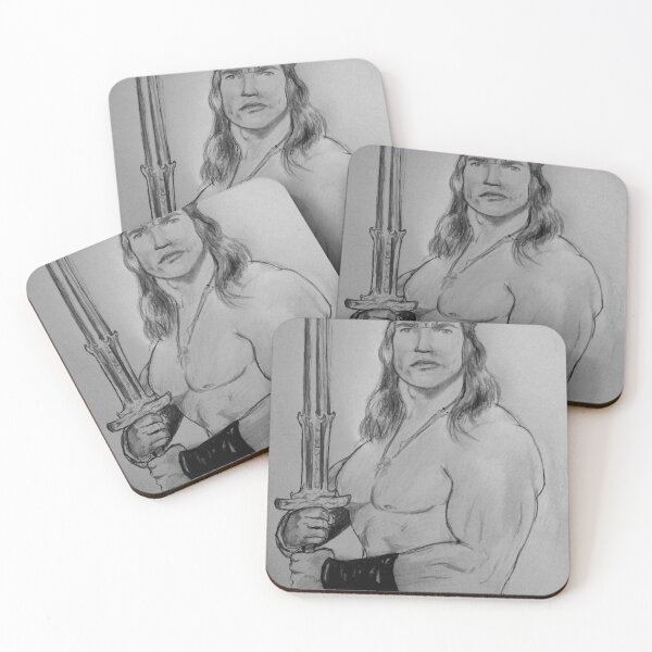 Item preview, Conan the Barbarian, drawing, character, movie, 80s, cinema, sword, warrior, battle, savage, muscles, biceps designed and sold by Jhonnyyy.