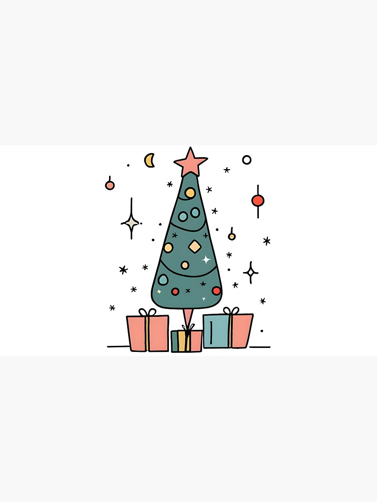 Thumbnail 6 of 6, Bucket Hat, Christmas Tree Minimalistic Drawing designed and sold by Patricks-Art.