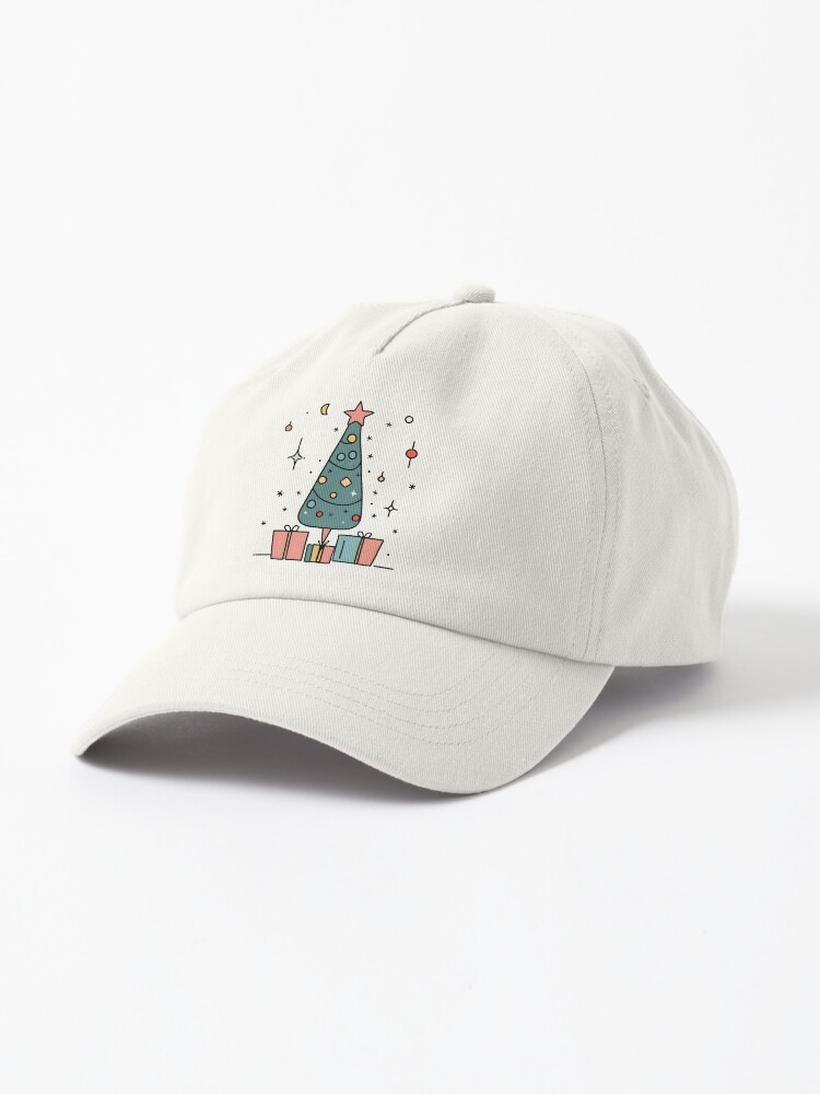 Thumbnail 1 of 7, Cap, Christmas Tree Minimalistic Drawing designed and sold by Patricks-Art.