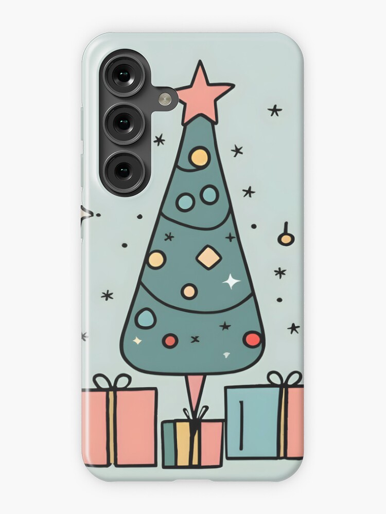 Thumbnail 1 of 4, Samsung Galaxy Phone Case, Christmas Tree Minimalistic Drawing designed and sold by Patricks-Art.