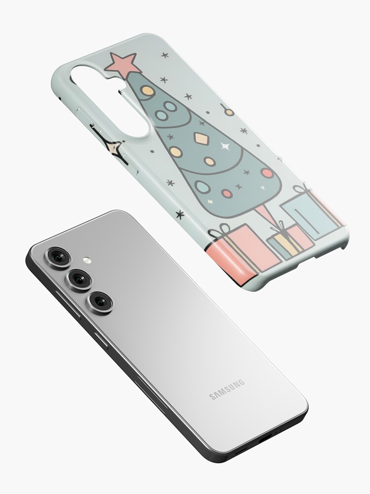 Thumbnail 2 of 4, Samsung Galaxy Phone Case, Christmas Tree Minimalistic Drawing designed and sold by Patricks-Art.