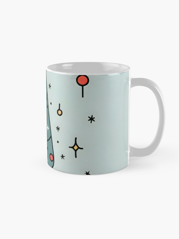Thumbnail 5 of 6, Coffee Mug, Christmas Tree Minimalistic Drawing designed and sold by Patricks-Art.