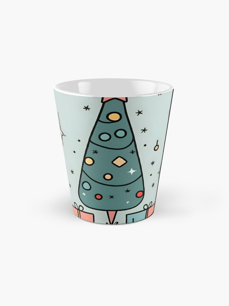 Thumbnail 2 of 4, Coffee Mug, Christmas Tree Minimalistic Drawing designed and sold by Patricks-Art.