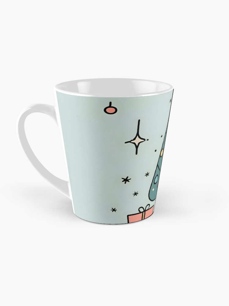 Thumbnail 3 of 4, Coffee Mug, Christmas Tree Minimalistic Drawing designed and sold by Patricks-Art.