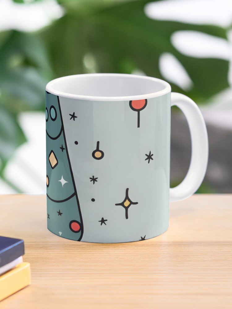 Thumbnail 1 of 6, Coffee Mug, Christmas Tree Minimalistic Drawing designed and sold by Patricks-Art.