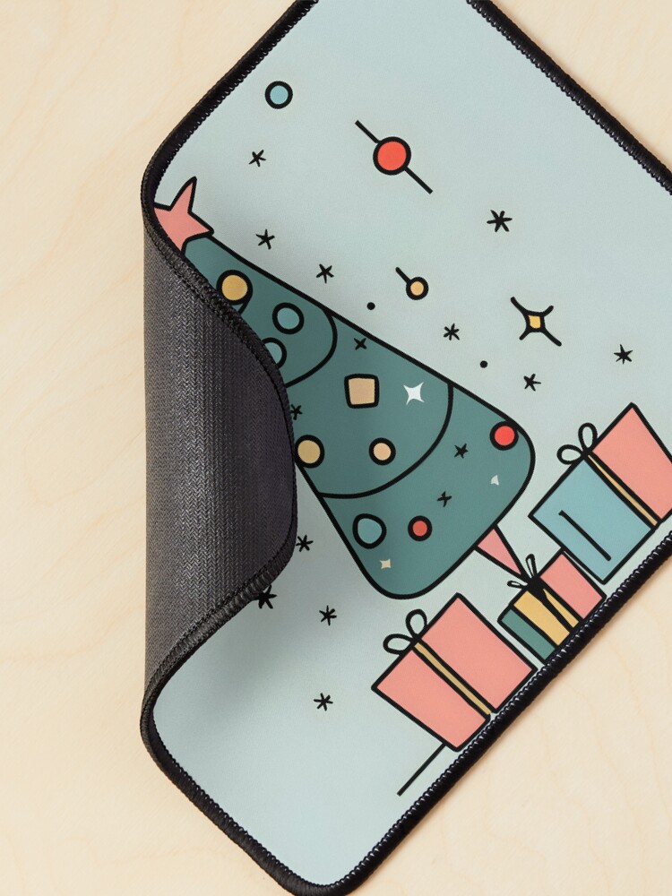 Thumbnail 2 of 5, Mouse Pad, Christmas Tree Minimalistic Drawing designed and sold by Patricks-Art.