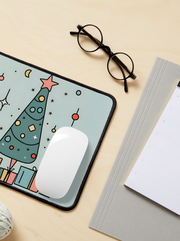 Thumbnail 3 of 5, Mouse Pad, Christmas Tree Minimalistic Drawing designed and sold by Patricks-Art.