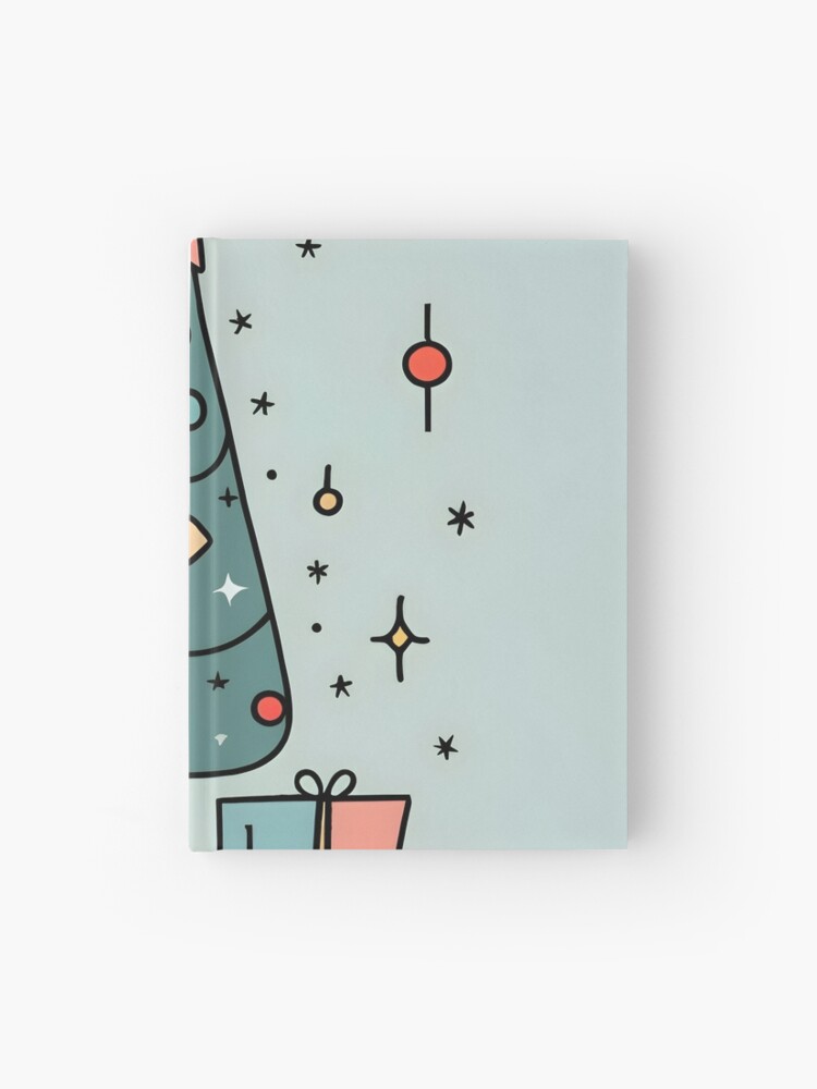 Thumbnail 1 of 3, Journal, Christmas Tree Minimalistic Drawing designed and sold by Patricks-Art.
