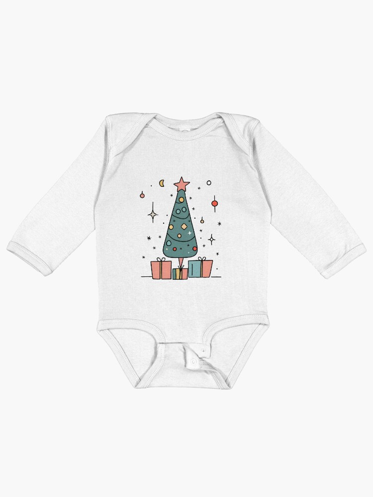 Thumbnail 1 of 2, Baby One-Piece, Christmas Tree Minimalistic Drawing designed and sold by Patricks-Art.