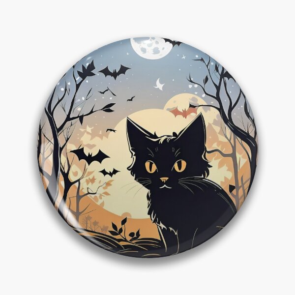 Item preview, Spooky Black Cat Halloween Delights designed and sold by maipusiri.