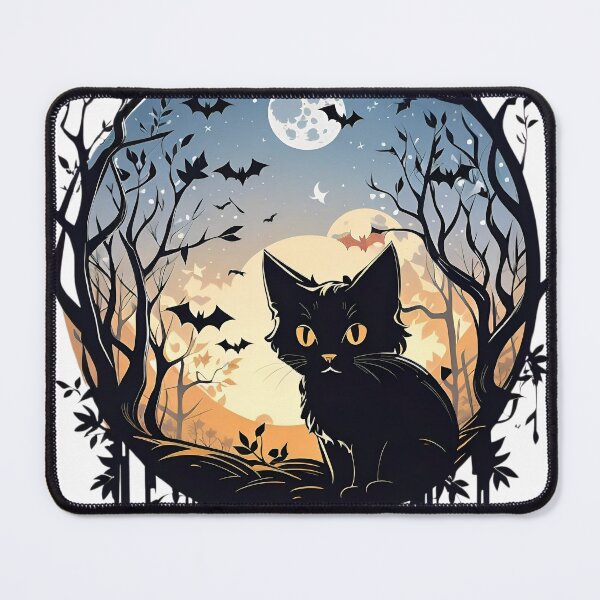 Item preview, Spooky Black Cat Halloween Delights designed and sold by maipusiri.