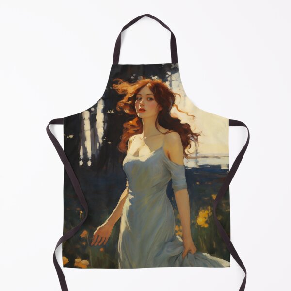 Item preview, Impressionist Radiance: Lady in Blue Amidst Sunlit Hues designed and sold by oanaunciuleanu.