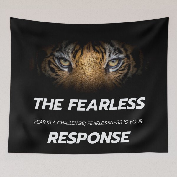 Item preview, Fear is a Challenge, Fearlessness is Your Response designed and sold by Bright-Brighter.