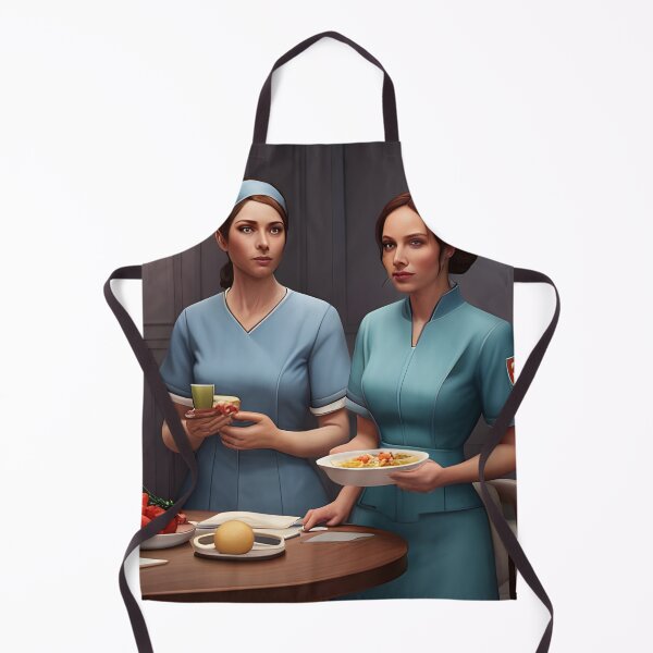 Item preview, Nurses wearing light blue scrubs, having lunch in the common room designed and sold by Colin Bentham.