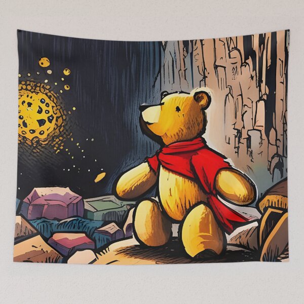 Item preview, Teddy exploring inside Fingal's cave designed and sold by Colin Bentham.