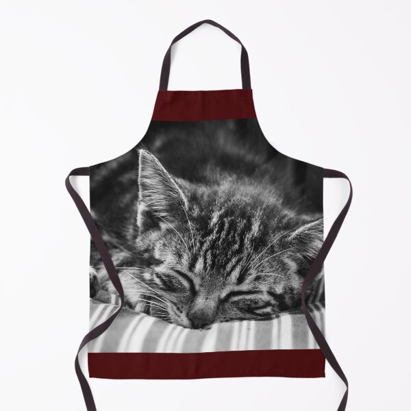 Item preview, Cute Stripy Kitten Sleeping Monochrome designed and sold by Imladris01.