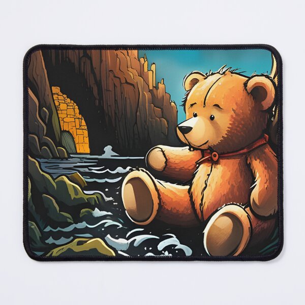 Item preview, Teddy exploring inside Fingal's cave designed and sold by Colin Bentham.