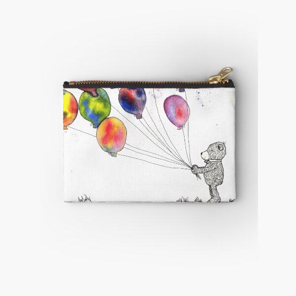 Artikelvorschau, Teddybear haelt bunte Ballons entworfen und verkauft von Sandra Connelly.