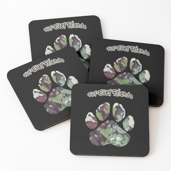 Item preview, Fur-Ever Friends! Cute canine Colorful Dog Paw Print,  Animals Lovers, dog lovers designed and sold by Collagedream.