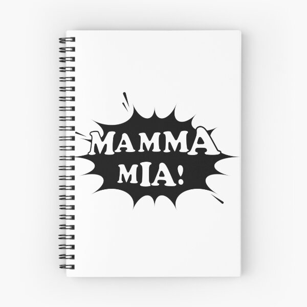 Item preview, Mamma mia. Oh mum or Oh my god in italian language . Pop art style. White background.  designed and sold by ElenaPost.
