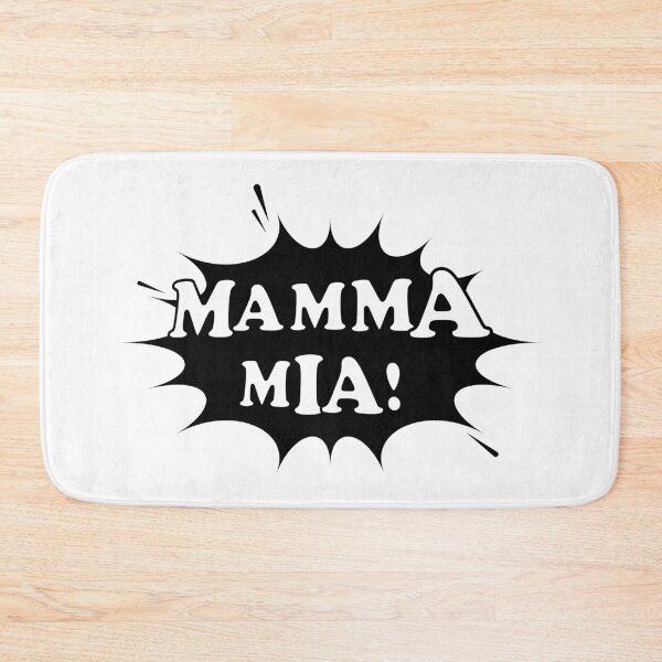Item preview, Mamma mia. Oh mum or Oh my god in italian language . Pop art style. White background.  designed and sold by ElenaPost.