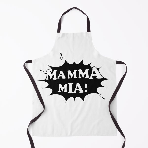 Item preview, Mamma mia. Oh mum or Oh my god in italian language . Pop art style. White background. designed and sold by ElenaPost.