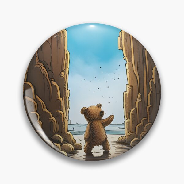 Item preview, Teddy exploring inside Fingal's cave designed and sold by Colin Bentham.