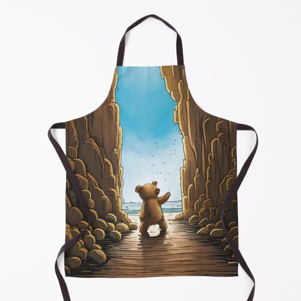 Item preview, Teddy exploring inside Fingal's cave designed and sold by Colin Bentham.
