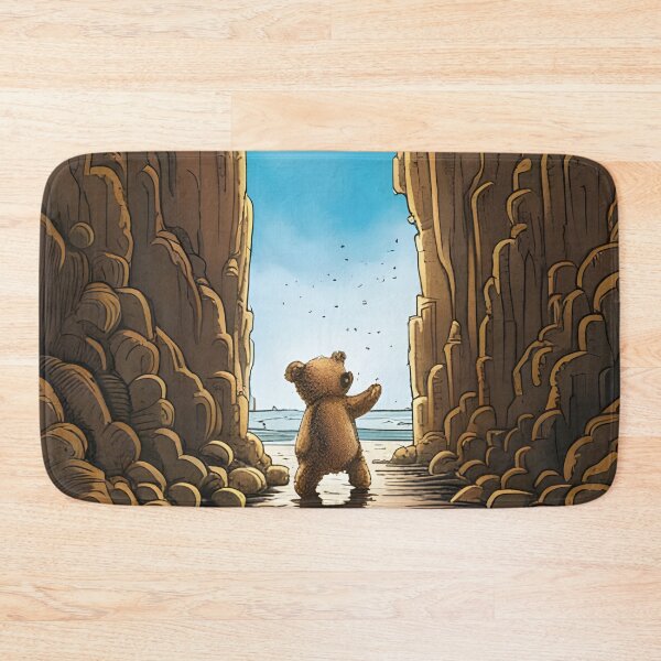 Item preview, Teddy exploring inside Fingal's cave designed and sold by Colin Bentham.