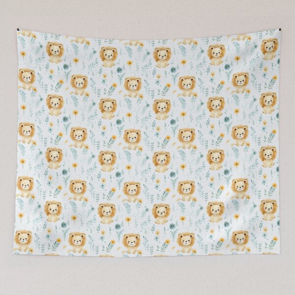 Item preview, Majestic Lion Mane: A Regal Portrait in Watercolor designed and sold by qoodesignstudio.