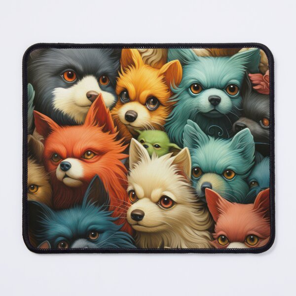 Item preview, Colorful cute cartoon dogs group 3 designed and sold by Earth Celebration Designs.