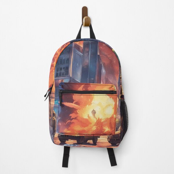 Item preview, Burning ANIME city, monsters. PICTURE 3 of 3 designed and sold by FlyingAcehole.