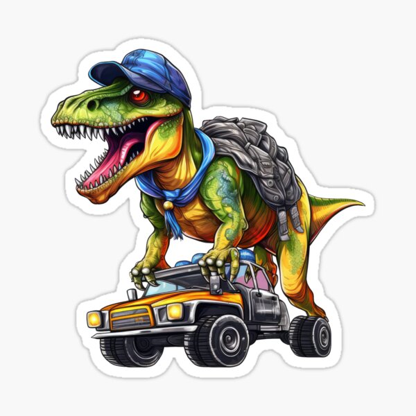 Dinosaur Stickers Party Dinosaur Decal Stickers Fun Bumber Tractor Atickers  for Moms Funny Memes Skateboard Car Sticker