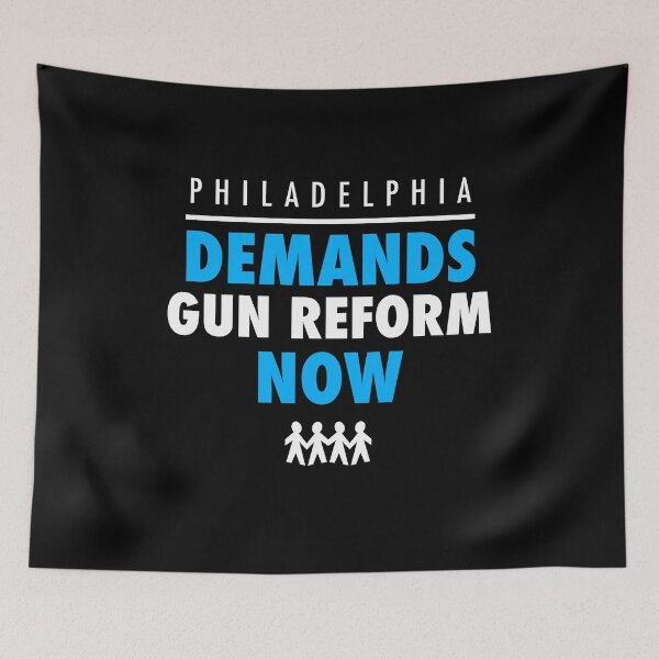 Item preview, PILADELPHIA DEMAND GUN REFORM - Protest March Shirt for Gun Control designed and sold by brizodesign.