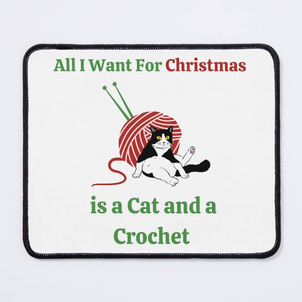 Item preview, All I want for Christmas is a Cat and a Crochet designed and sold by Coldhand34.