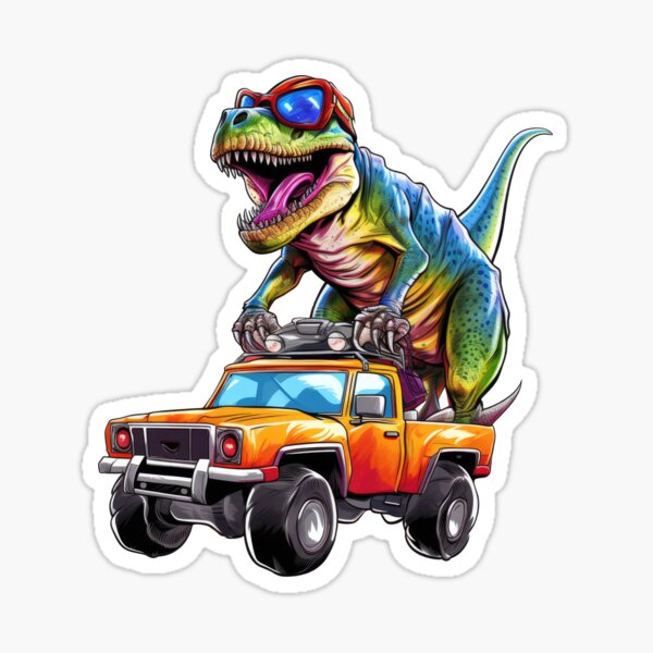 Dinosaur Stickers Party Dinosaur Decal Stickers Fun Bumber Tractor Atickers  for Moms Funny Memes Skateboard Car Sticker