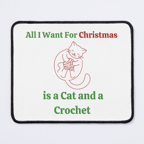 Item preview, All I want for Christmas is a Cat and a Crochet designed and sold by Coldhand34.