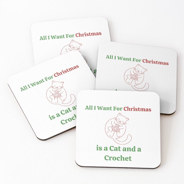Item preview, All I want for Christmas is a Cat and a Crochet designed and sold by Coldhand34.