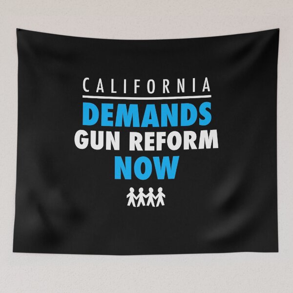 Item preview, CALIFORNIA DEMAND GUN REFORM - Protest March Shirt for Gun Control designed and sold by brizodesign.