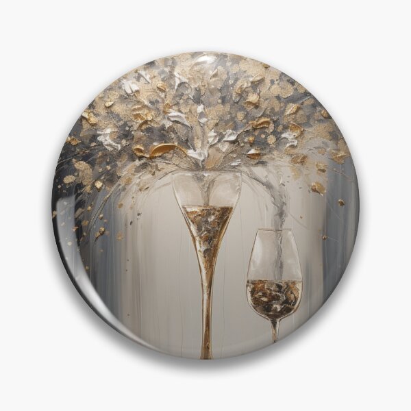 Artikelvorschau, Vergoldete Eleganz: Ein Weinglas mit goldenen Spritzern entworfen und verkauft von babystudio.