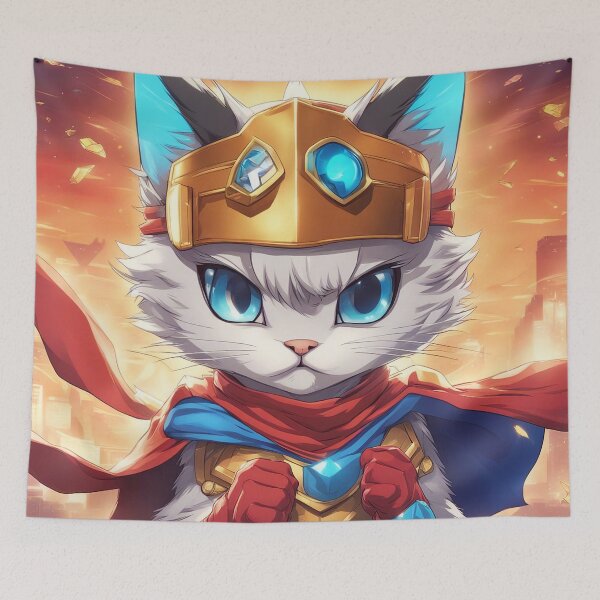 Item preview, Superhero CAT, ANIME STYLE designed and sold by FlyingAcehole.