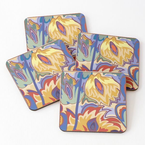 Item preview, Wild psychedelic flowers number 22 designed and sold by artistua.