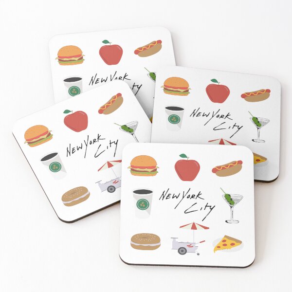 Item preview, New York - Iconic Food and Drink designed and sold by SLGA-Designs.