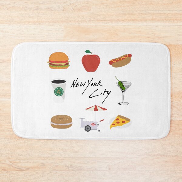 Item preview, New York - Iconic Food and Drink designed and sold by SLGA-Designs.