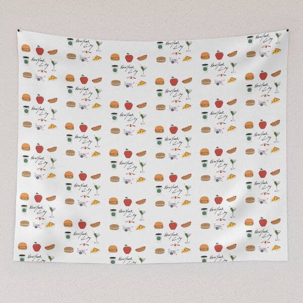 Item preview, New York - Iconic Food and Drink designed and sold by SLGA-Designs.