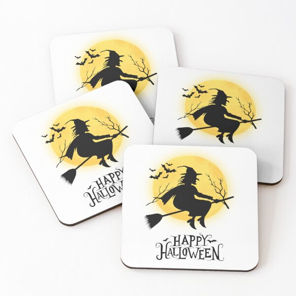 Item preview, Witch on a broom Happy Halloween designed and sold by Remek-Design.